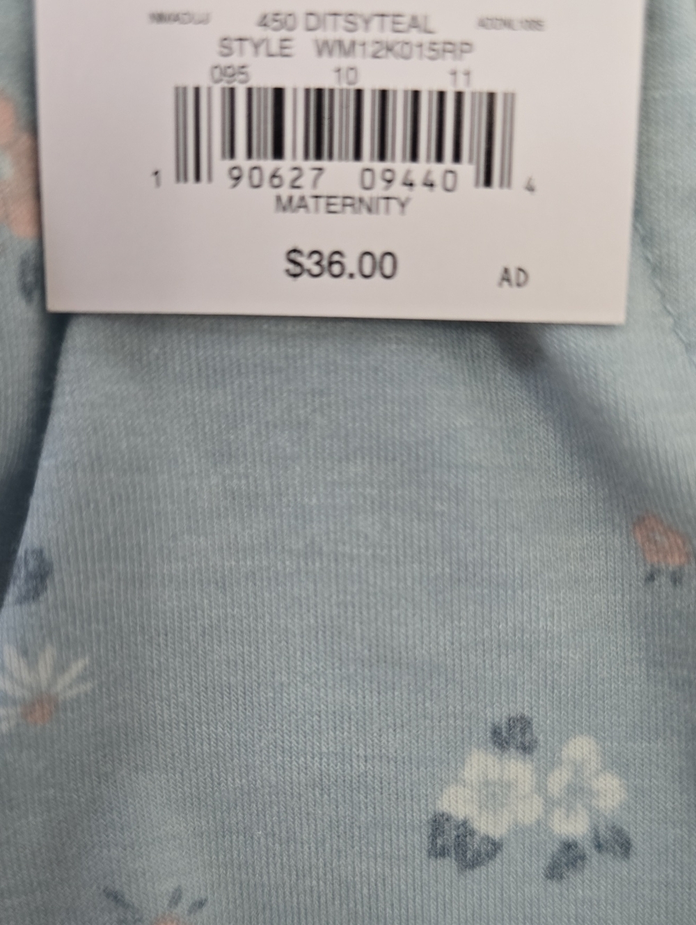 A:GLOW BRAND WOMEN'S BLUE FLORAL SLEEVELESS MATERNITY TOP SIZE XL - Picture 16 of 17